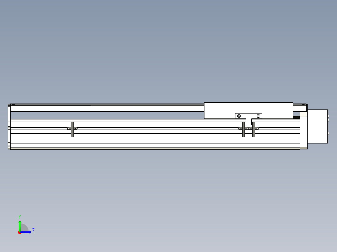 Toyo东佑达直线模组-ETH22-450-BL-400W+煞車左视图