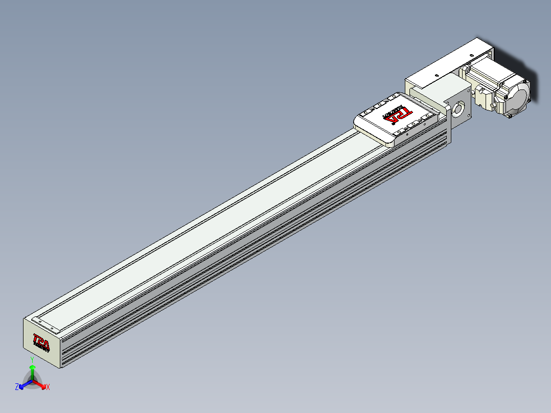 同步带全封闭直线模组TPA-HCB-85D-90-L700-MR-C-P20-N3主视图
