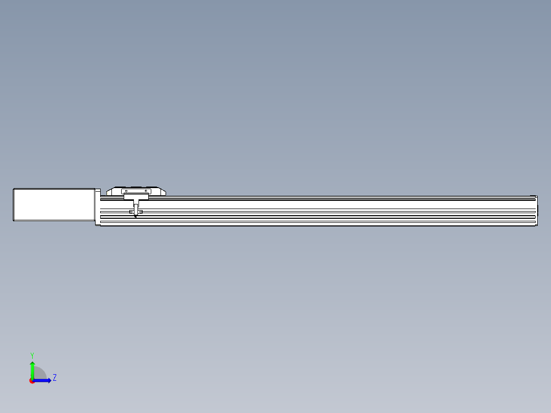 同步带全封闭直线模组TPA-HCB-85D-90-L700-MR-C-P20-N3左视图
