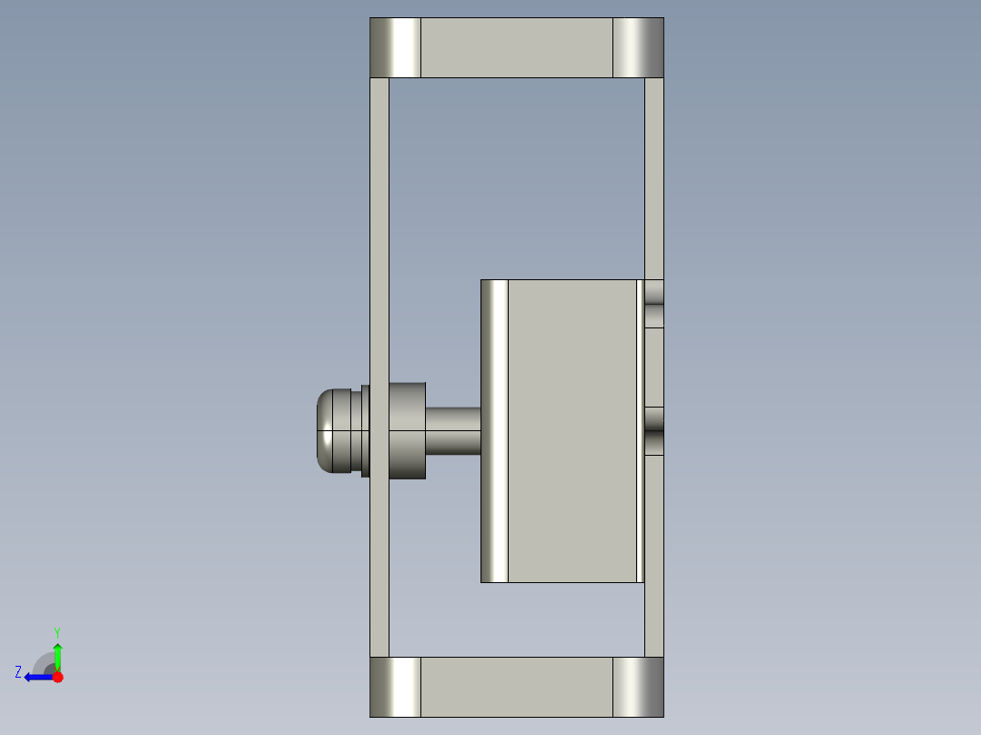 基恩士LV-H300bracket3_kc图纸模型右视图