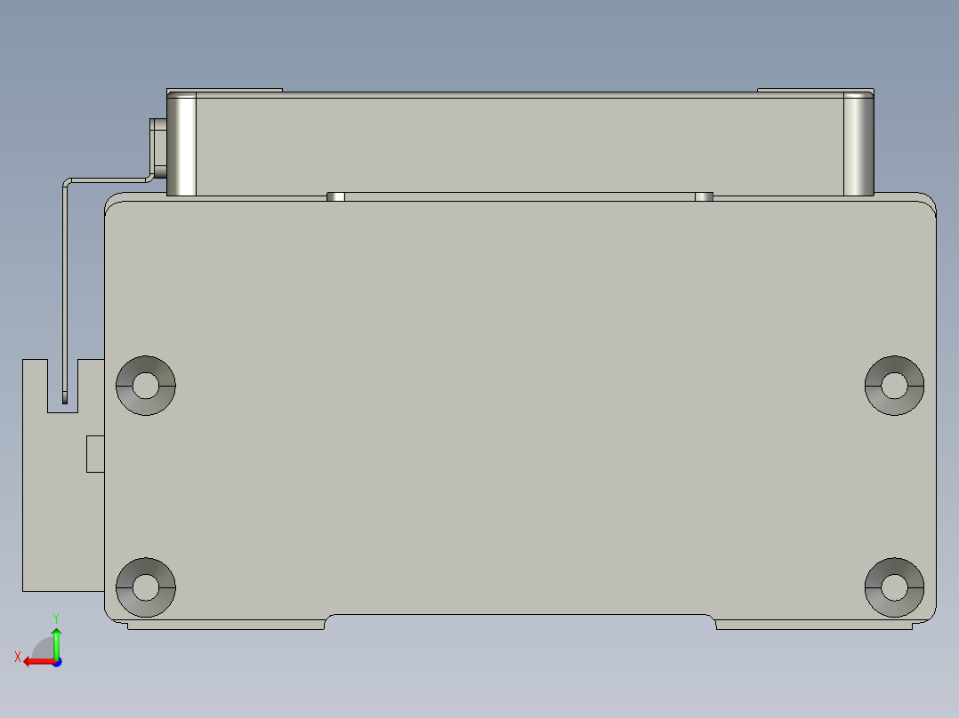 直线模组LHC14-S150-M设计图纸后视图