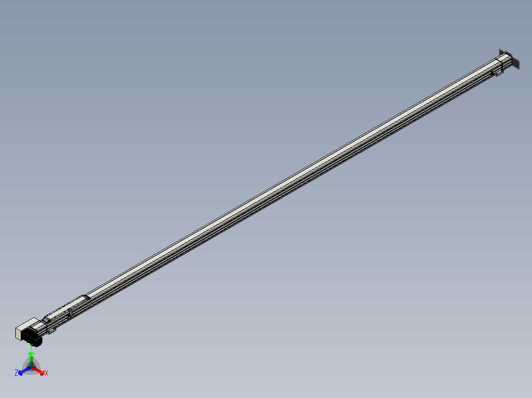 Toyo东佑达直线模组-M65-M-3500-L-M40-C4主视图