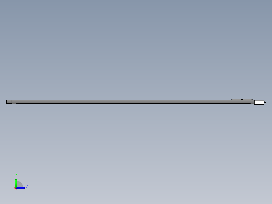 Toyo东佑达直线模组-M65-M-3500-L-M40-C4左视图