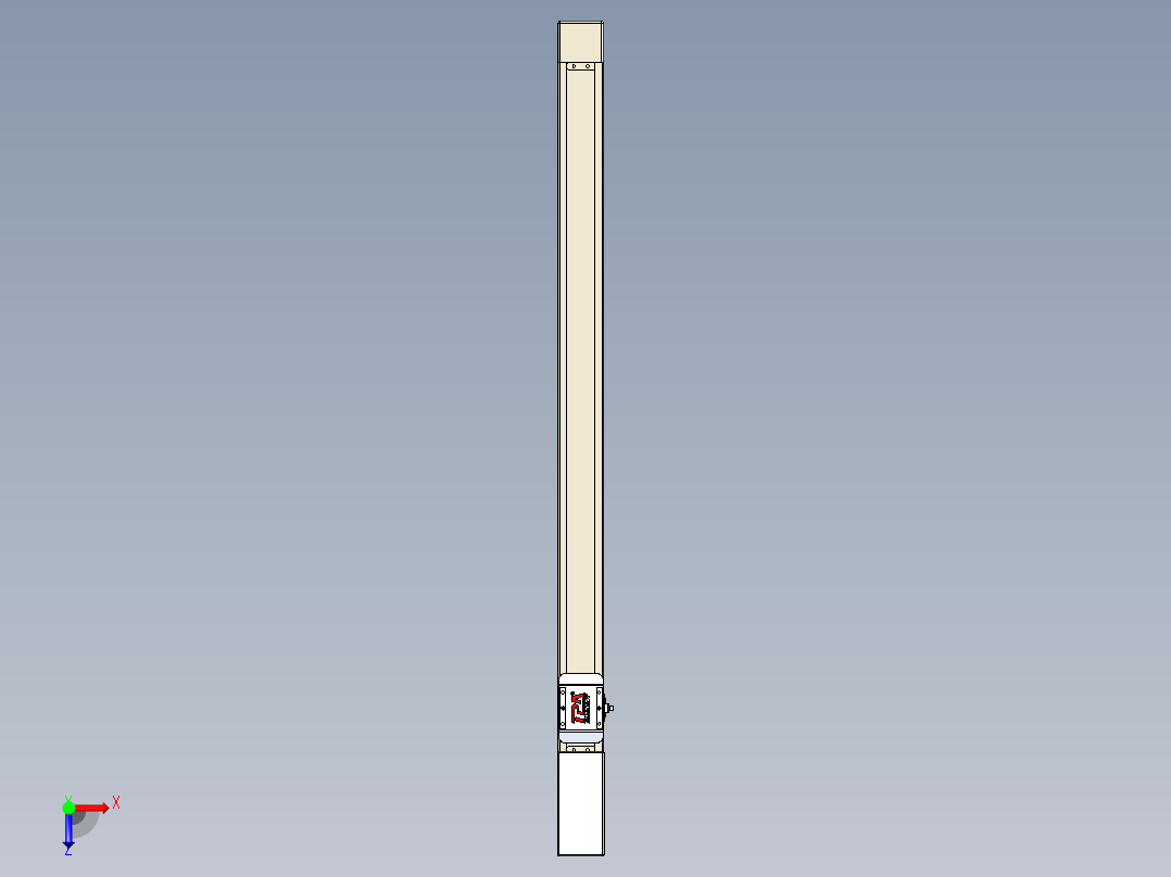 同步带全封闭直线模组TPA-HCB-65S-90-L850-M-C-P10-N3俯视图