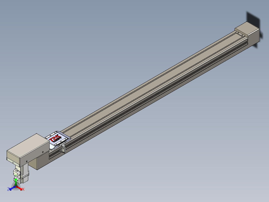 同步带全封闭直线模组TPA-HCB-65S-90-L850-M-C-P10-N3正等轴测图