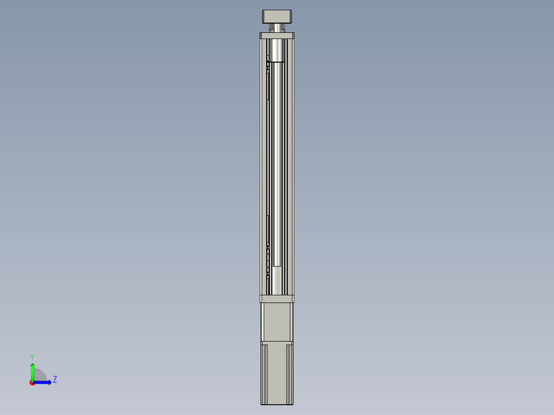12VZ电动缸-VZ6D-S350-BC左视图