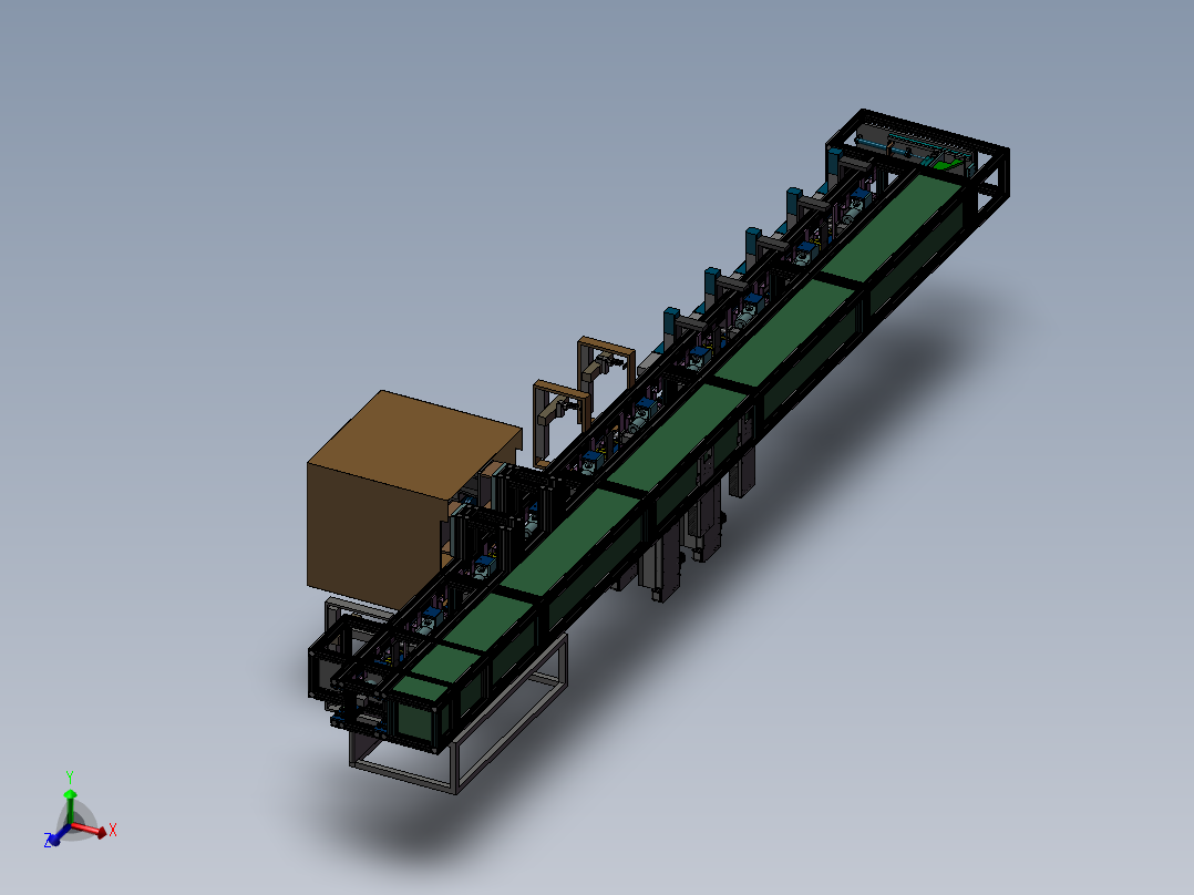 自动焊接流水线主视图