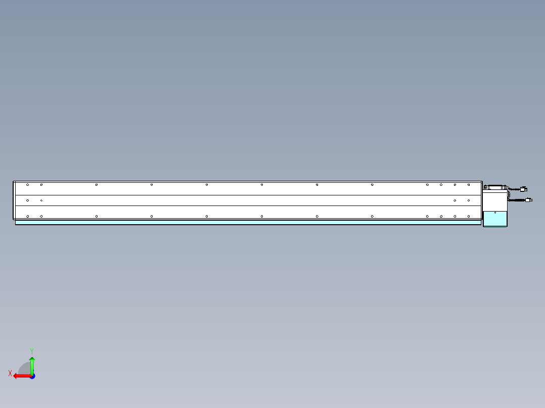 威洛博VBC同步带传动一无尘环境VBC14-L45-S1400-BLU-ZP75-C3后视图