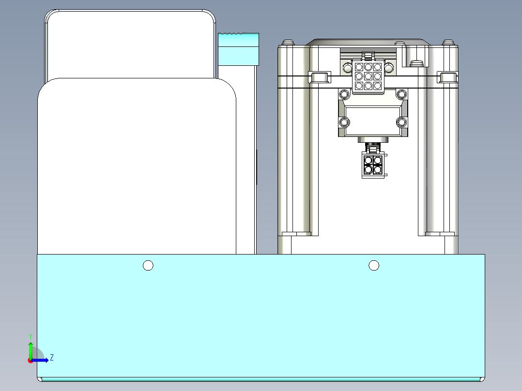 威洛博VBC同步带传动一无尘环境VBC14-L45-S1400-BLU-ZP75-C3左视图