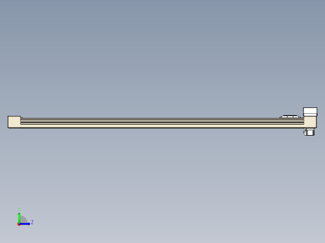 同步带全封闭直线模组TPA-HCB-65S-90-L1200-MR-Y-P10-N3左视图