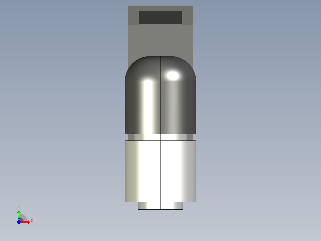 基恩士CA-CH3_5_10_L_kc图纸模型前视图