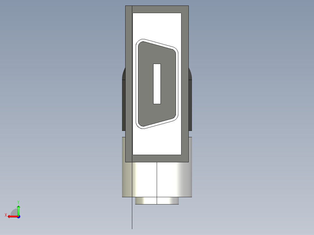 基恩士CA-CH3_5_10_L_kc图纸模型后视图