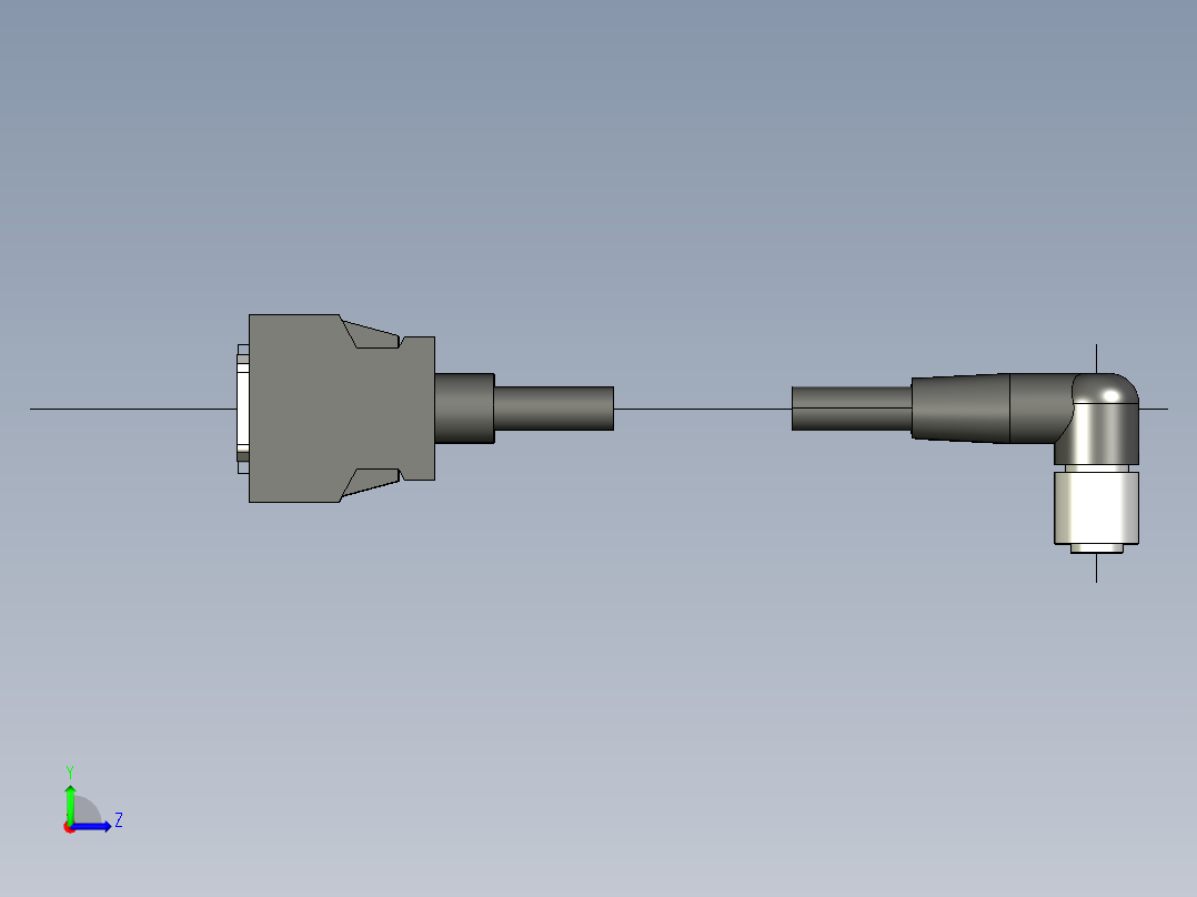 基恩士CA-CH3_5_10_L_kc图纸模型左视图