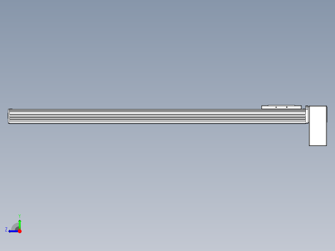 同步带全封闭直线模组TPA-HCB-110D-90-L900-LP-C-P40-N3右视图