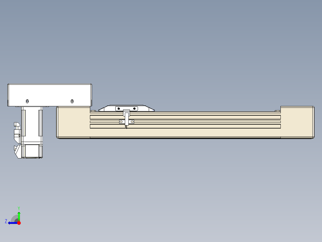 同步带全封闭直线模组TPA-HCB-65S-90-L200-M-Y-P10-N3右视图