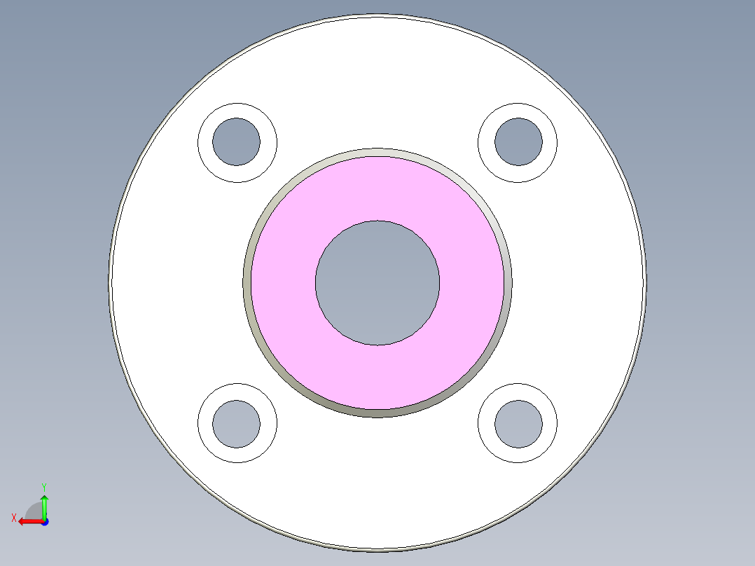 管道手动球阀-水管开关阀-手动阀门User Library-md52c150dn25_MD52C150DN25.FCP后视图