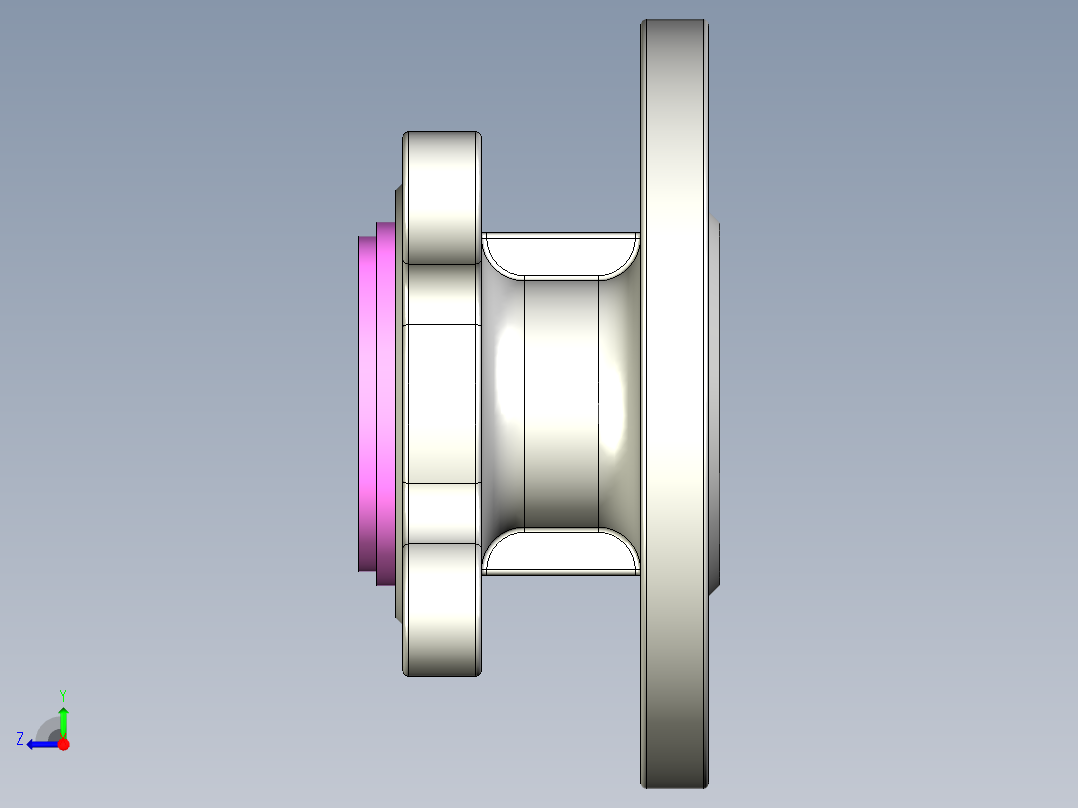 管道手动球阀-水管开关阀-手动阀门User Library-md52c150dn25_MD52C150DN25.FCP右视图