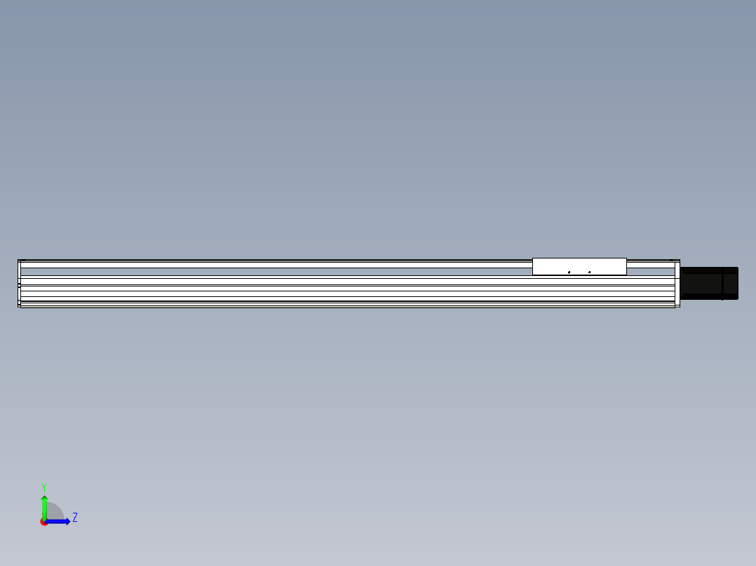 Toyo东佑达直线模组-ETH22-1200-BC-750W左视图