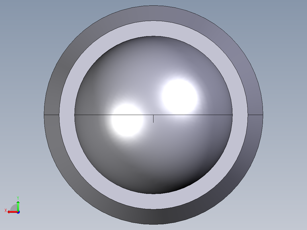 定位柱(中荷重)(不銹鋼)(英吋) 2B02-3D多系列多零件图纸模型后视图