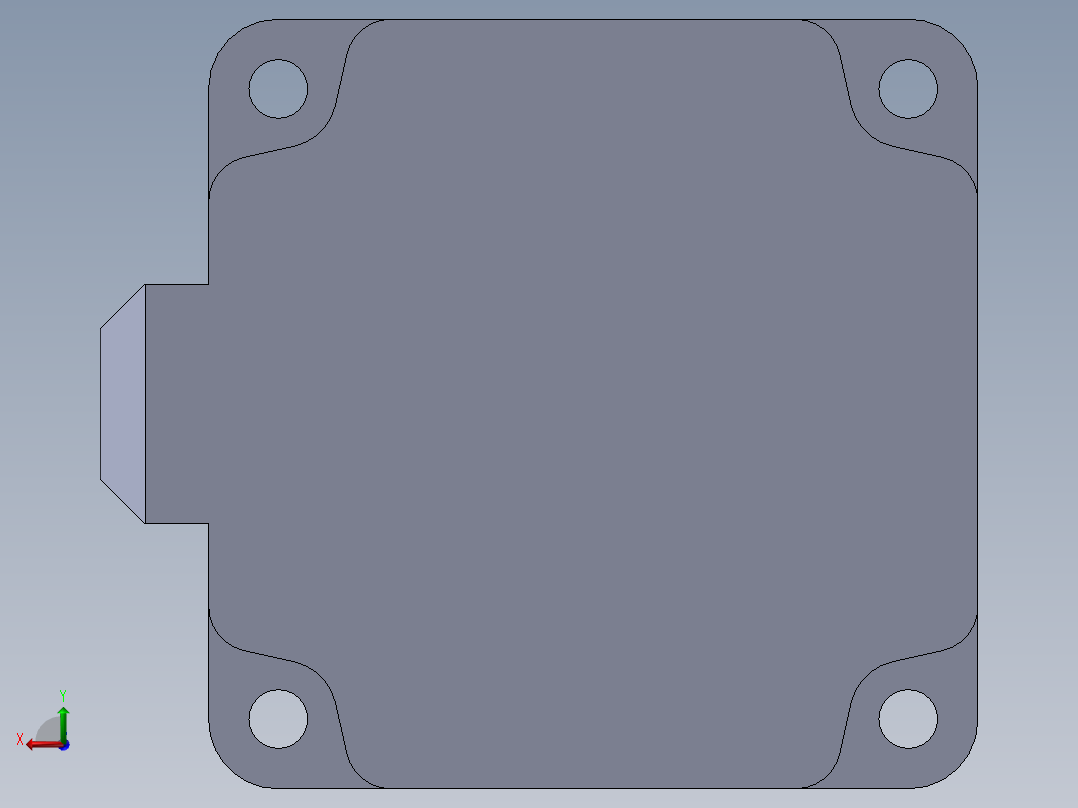 3403HS60U14 汉德宝 标准混合步进电机10A0后视图