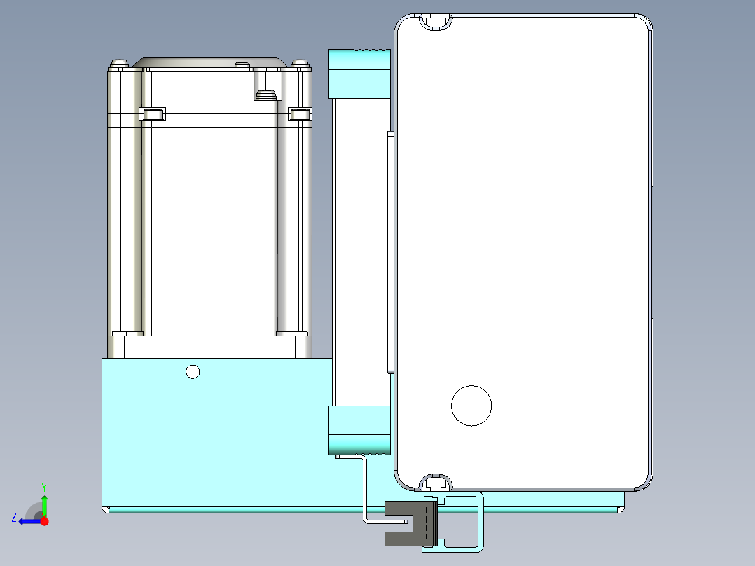 威洛博VBC同步带传动一无尘环境VBC14-L45-S2800-BLU-ZP40-C3右视图