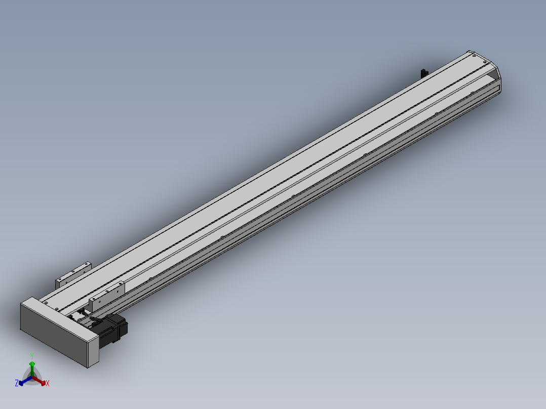 精密模组MY120-T10-1000L-BL-P10B-C4-C正等轴测图