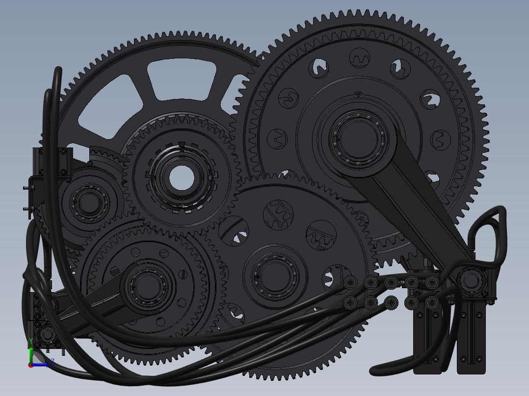 24级机床变速箱设计左视图