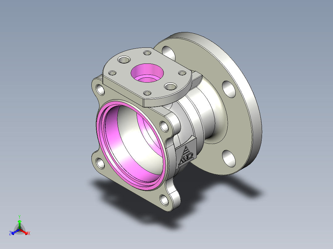 管道手动球阀-水管开关阀-手动阀门User Library-md52c150dn50_MD52C150DN50.BP主视图