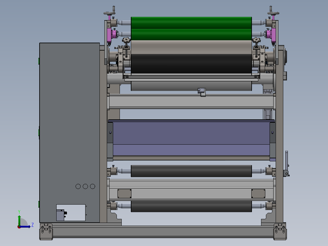狭缝涂布头左视图