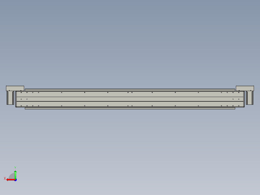威洛博双电机滑台-VBF14S2-L50-S1400-BLR-P40-C6后视图