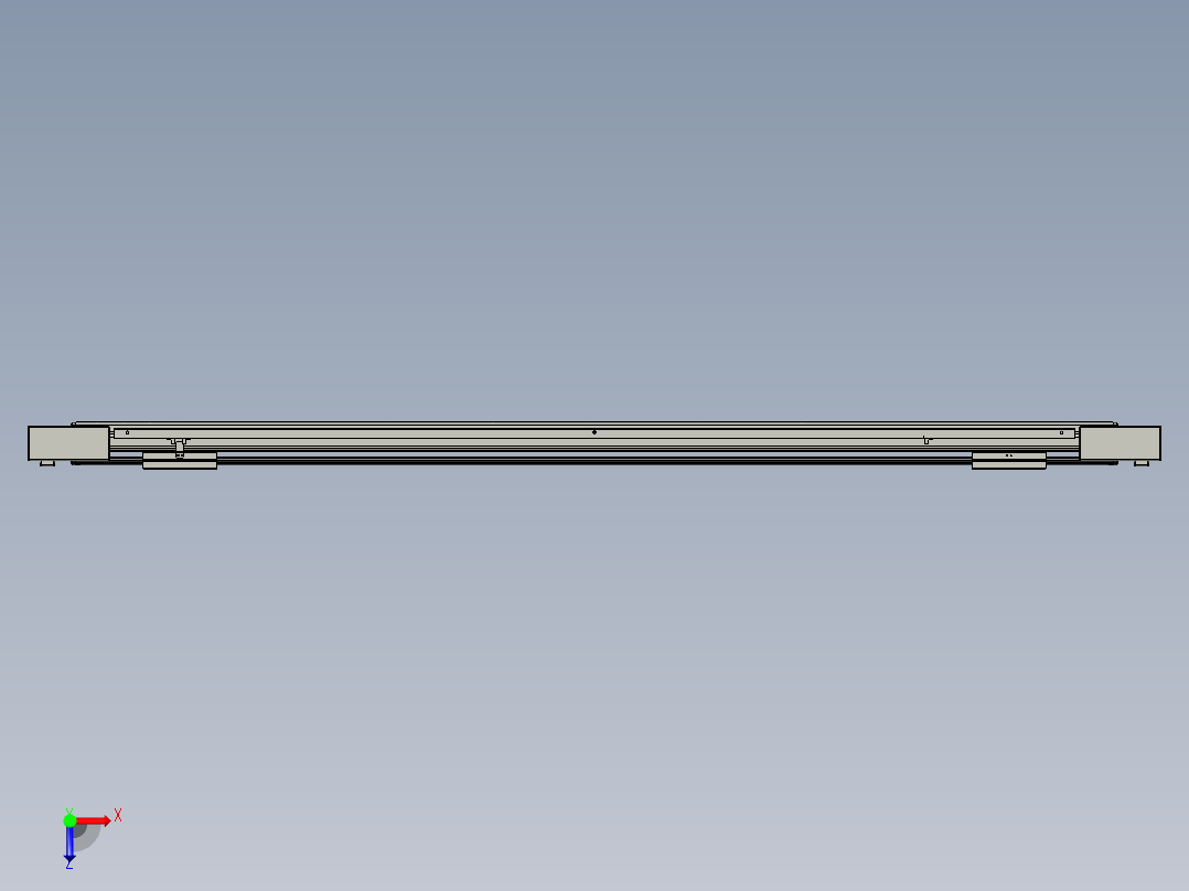 威洛博双电机滑台-VBF14S2-L50-S1400-BLR-P40-C6俯视图