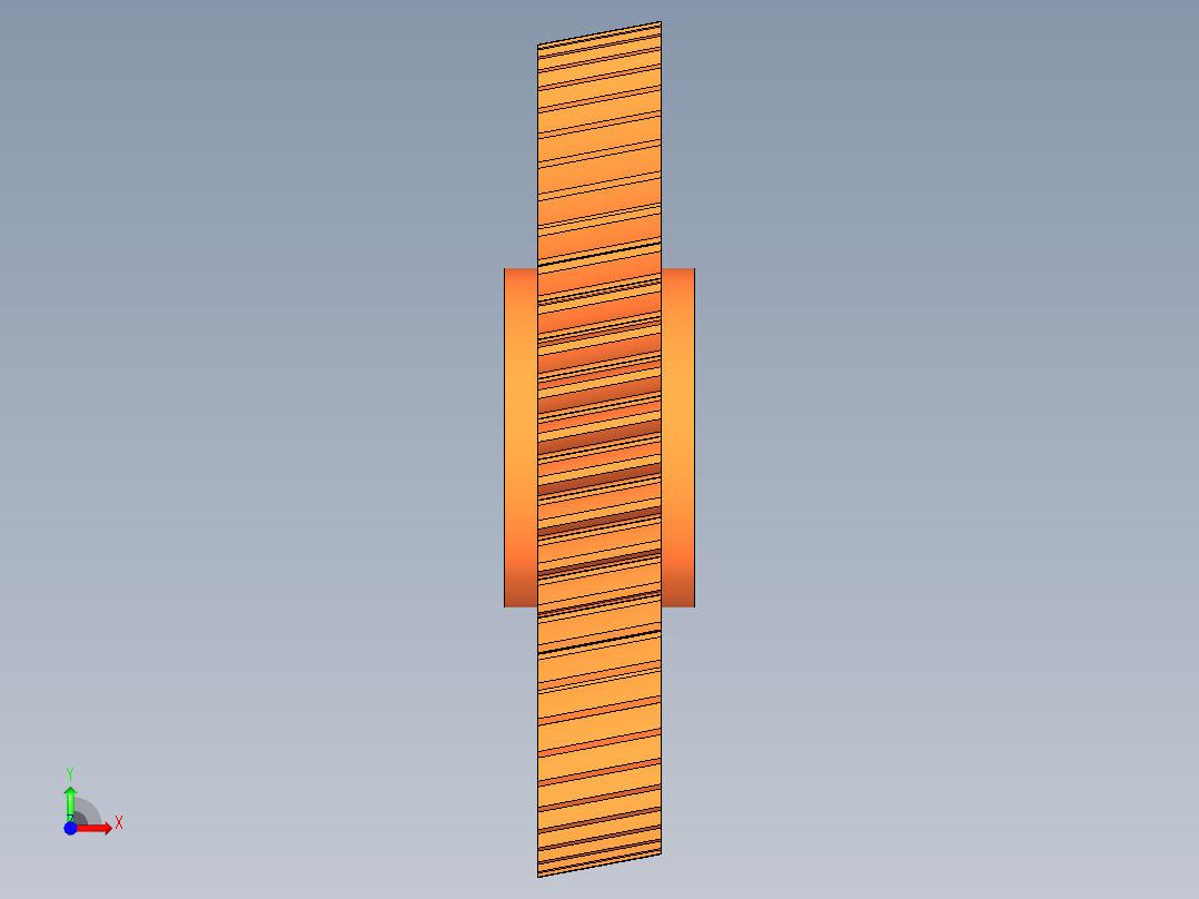 齿轮零件模型前视图