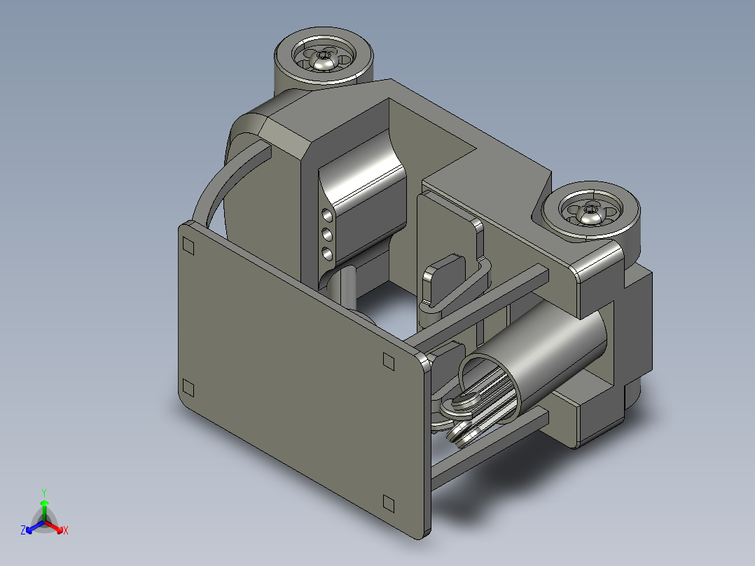 高尔夫小车正等轴测图