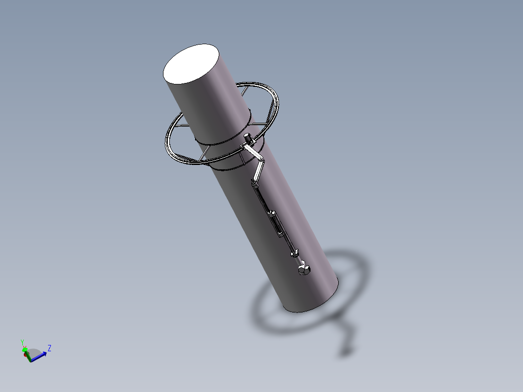 探伤设备模型主视图