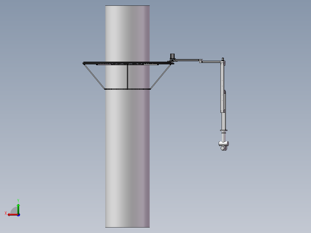 探伤设备模型后视图