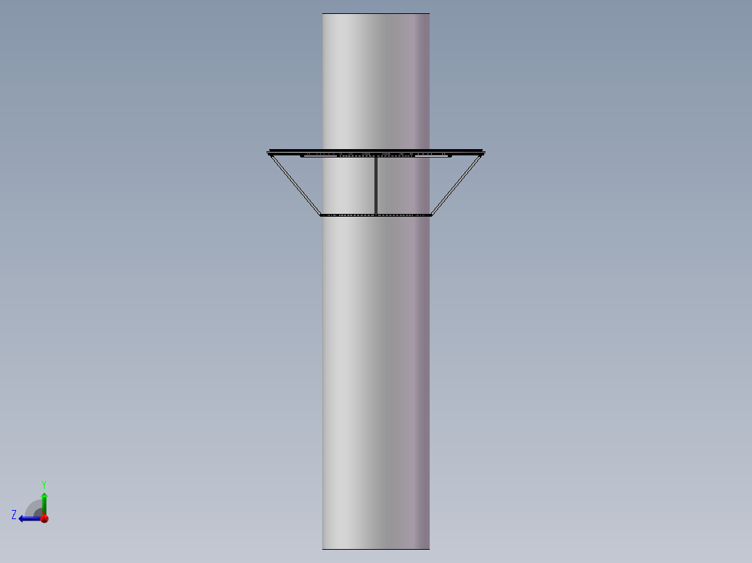 探伤设备模型右视图
