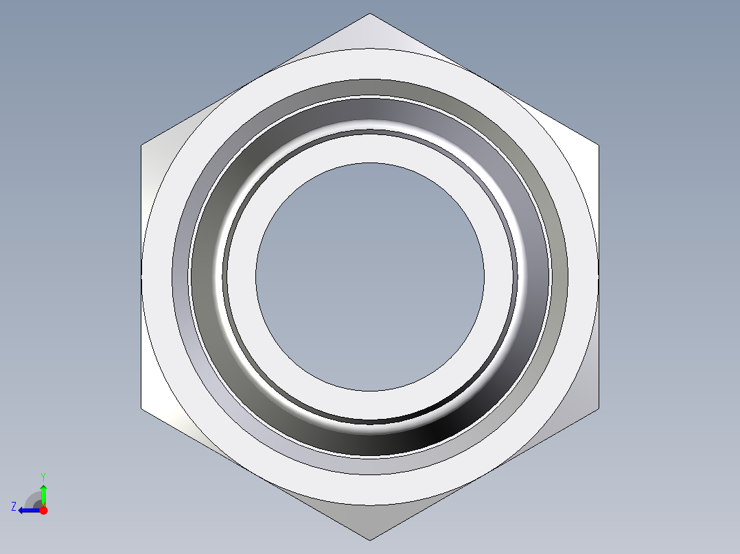 卡套式工业通用硬管接头EO_Swivel_union_GZ38SCF右视图