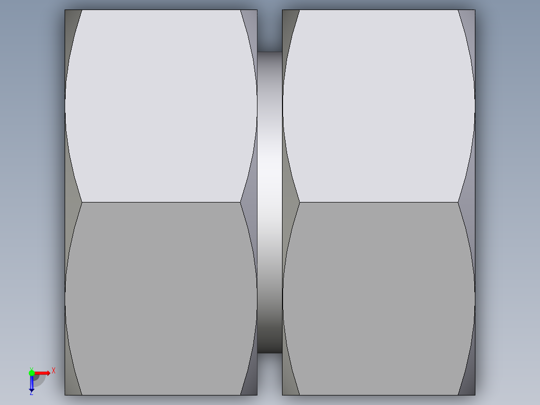 卡套式工业通用硬管接头EO_Swivel_union_GZ38SCF俯视图