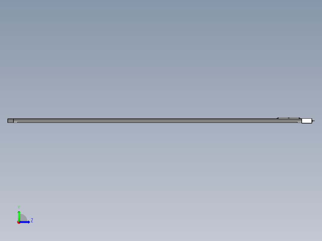 Toyo东佑达直线模组-M65-M-4000-L-M20-C4左视图