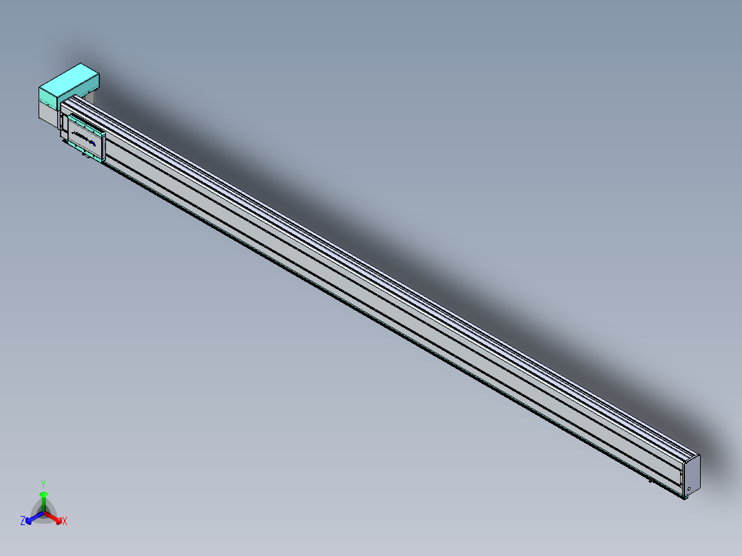 威洛博VBC同步带传动一无尘环境VBC14-L45-S2650-BRD-ZP75-C3正等轴测图