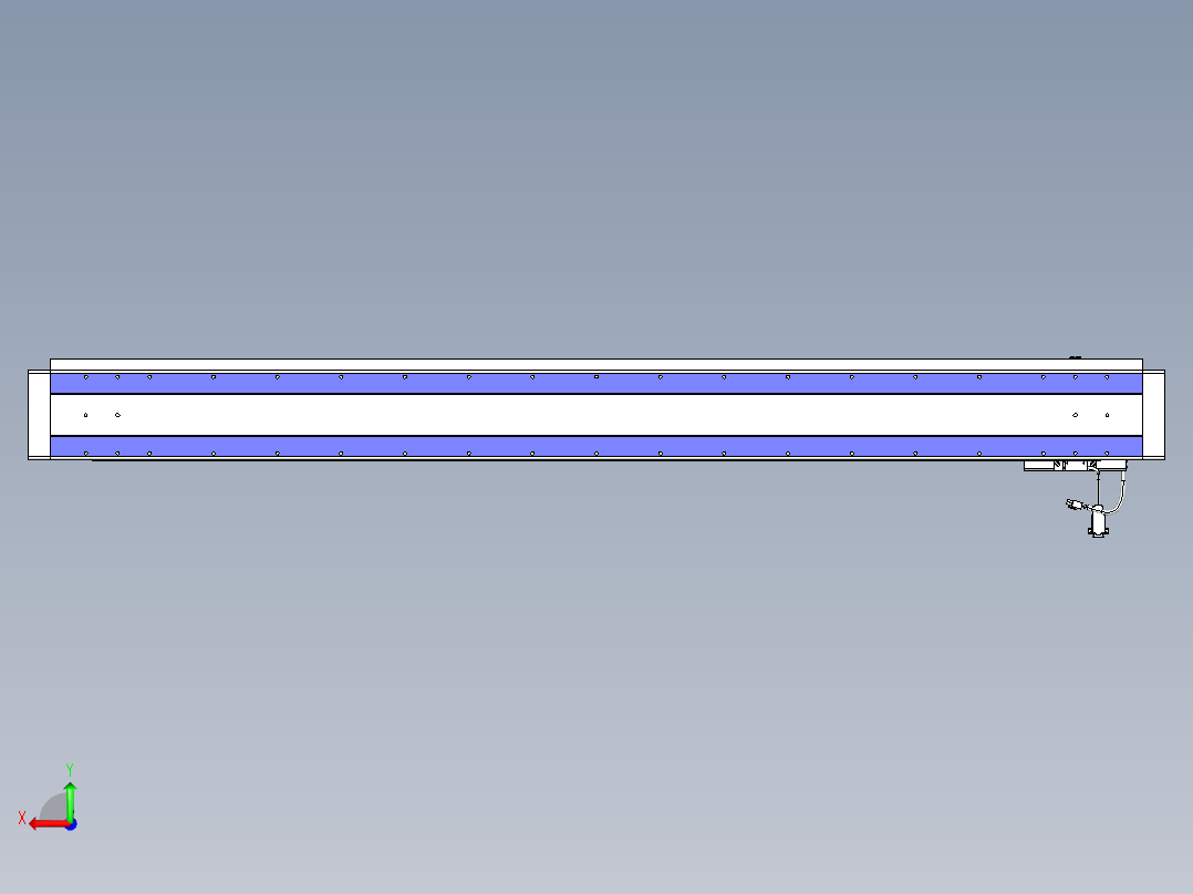 威洛博VL系列直线电机模组-VL14S2-S1500后视图