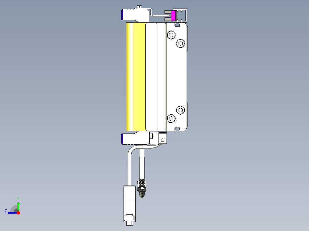 威洛博VL系列直线电机模组-VL14S2-S1500右视图
