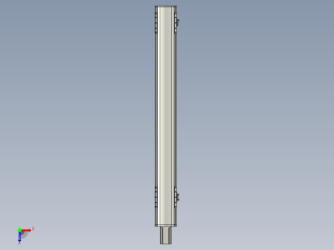 直线模组WG-LHA12-S950-M设计图纸俯视图