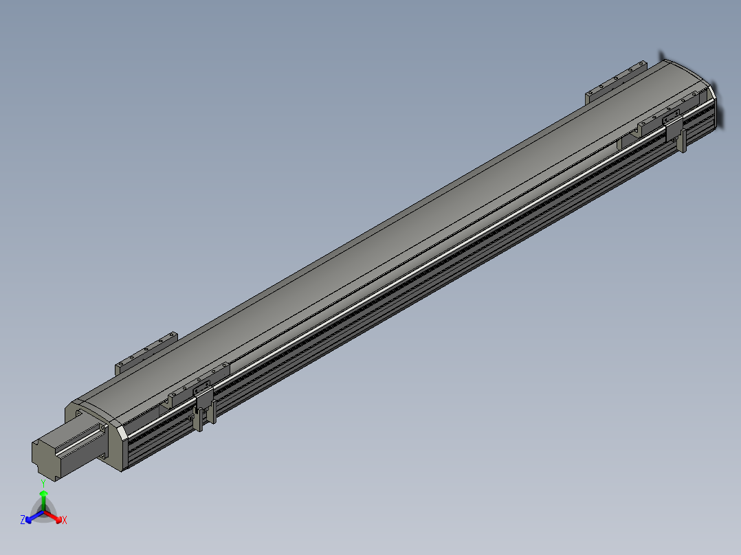 直线模组WG-LHA12-S950-M设计图纸正等轴测图