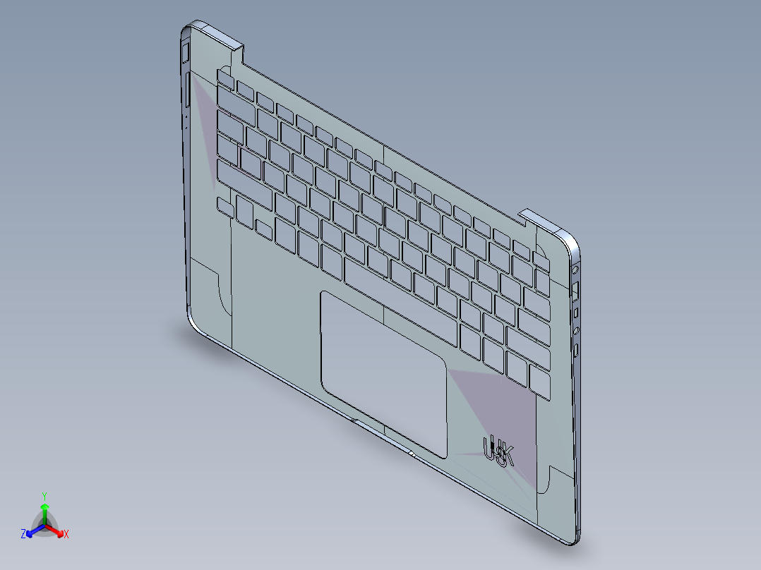 UX430-C-GXT-0823正等轴测图