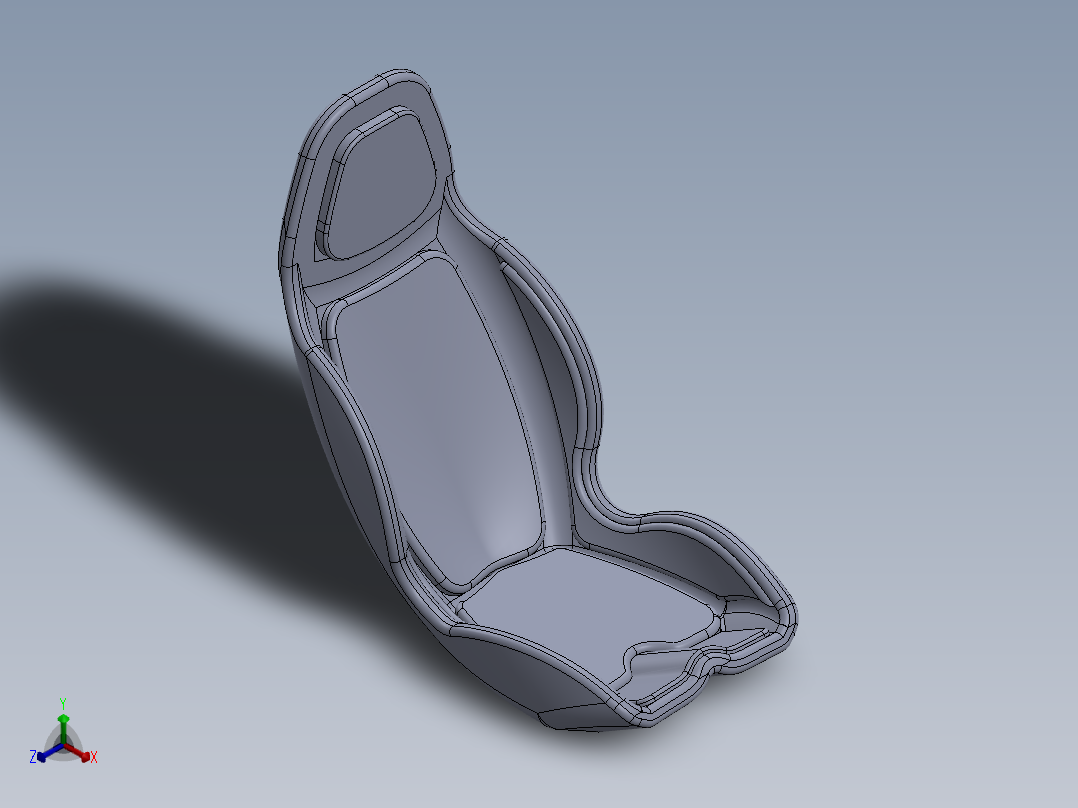 汽车座椅 (31)正等轴测图