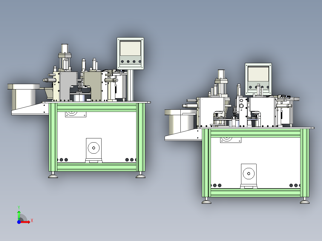 振动盘式铆接机前视图