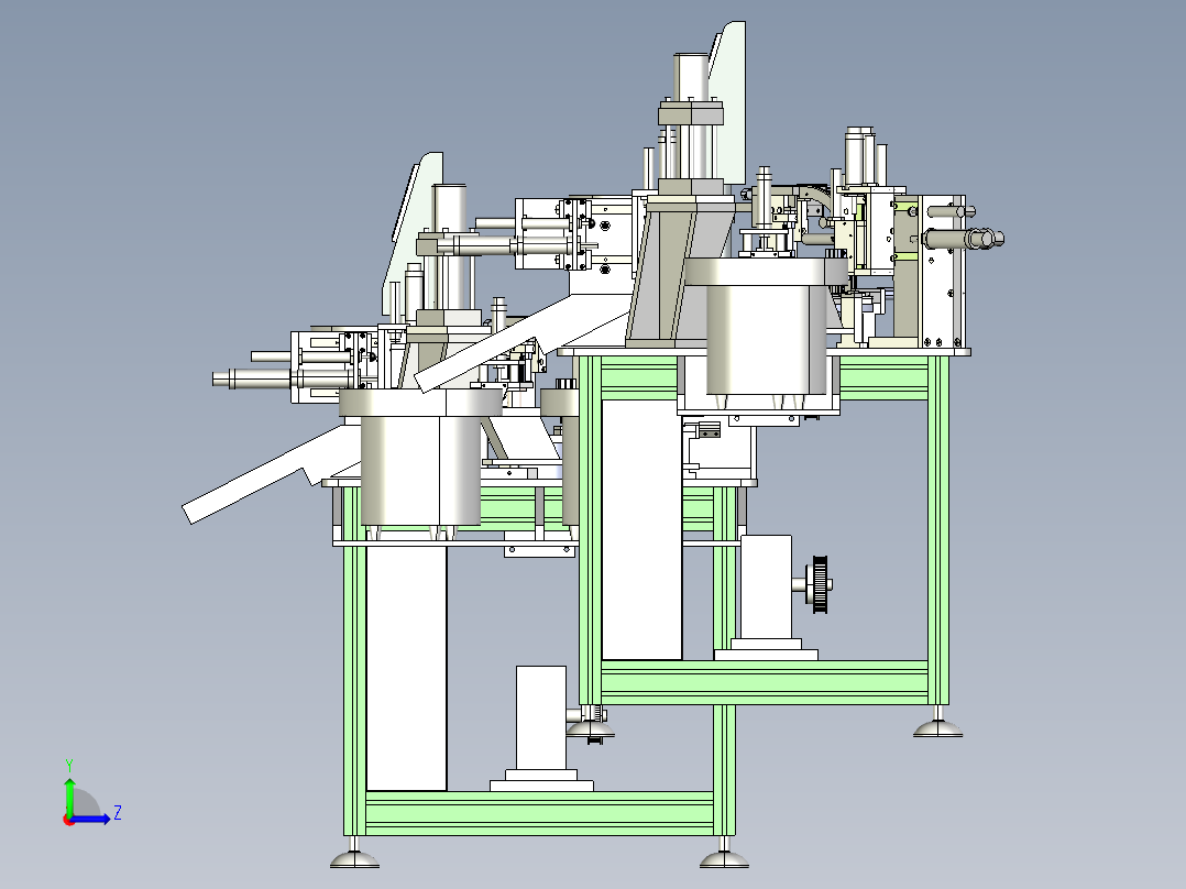 振动盘式铆接机左视图