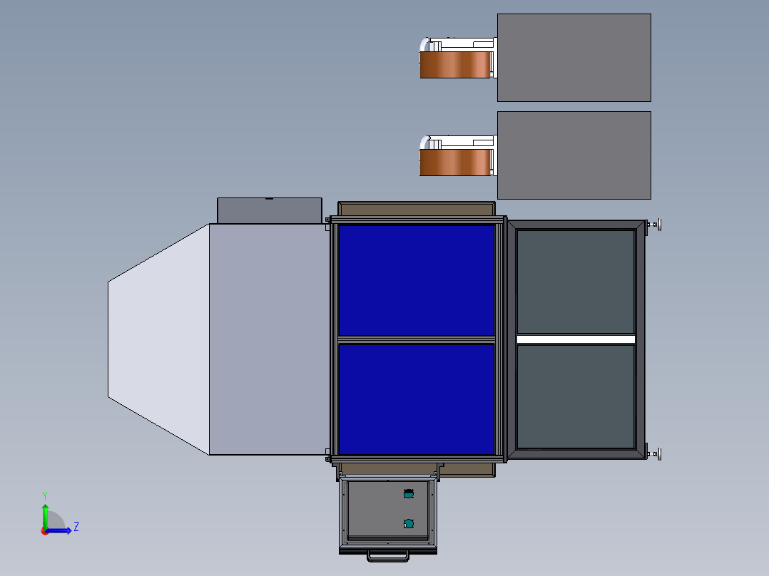C490拖钩焊接夹具左视图