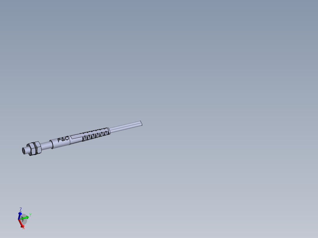 FFRS-310 检测距离30mm 1M线 安装头M3主视图